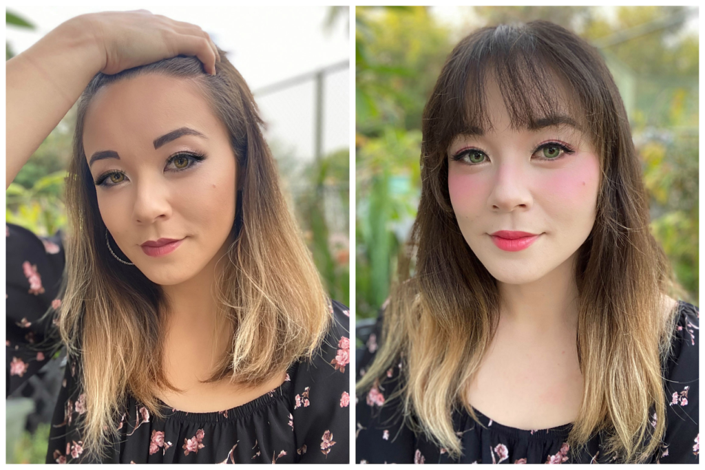 American and Japanese makeup