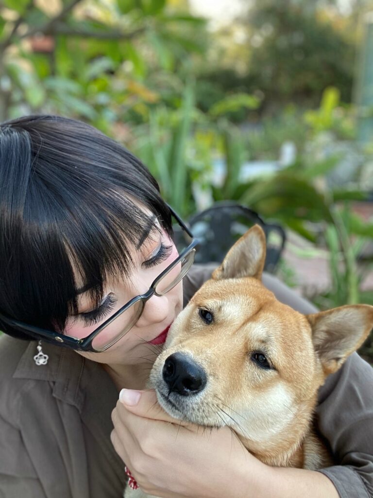 Kissing my pup